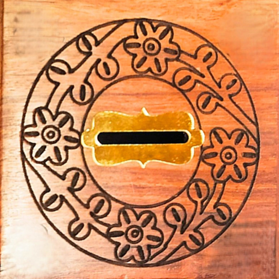 wooden money bank
